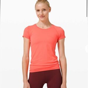 Lululemon Swiftly Tech Short sleeve Sunset/Sunset size 8